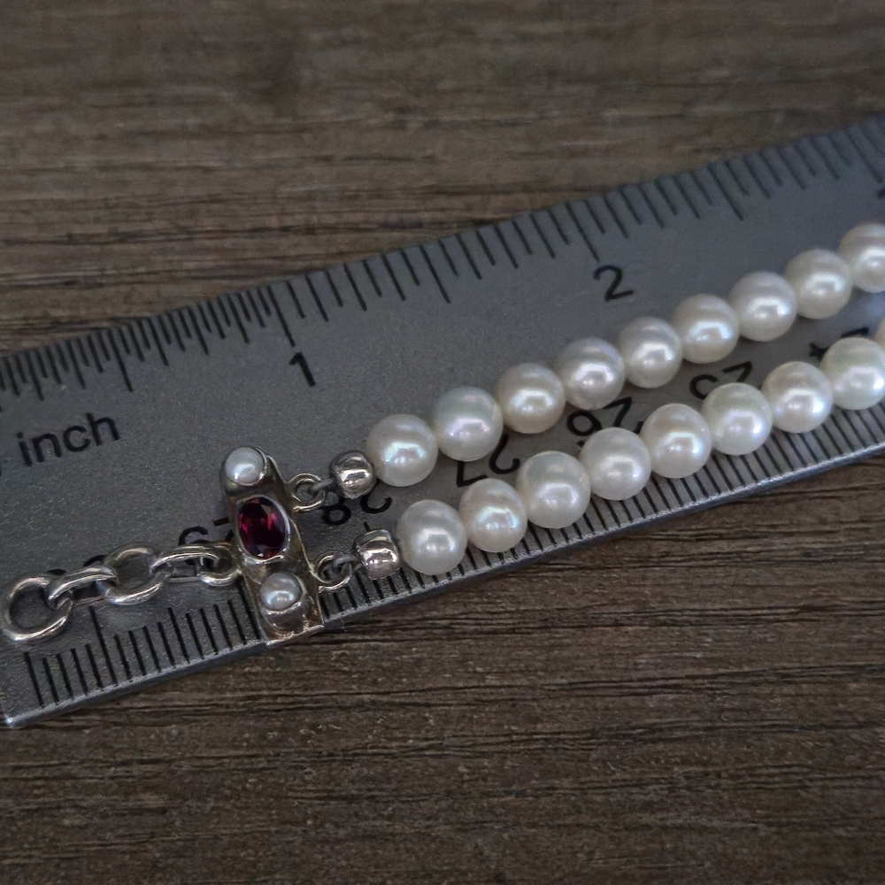 Nicky Butler 925 Sterling Silver Turquoise Pearl Garnet Topaz Designer Bracelet - Picture 8 of 16